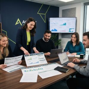 Complete SEO audit — full website analysis report with checklist and magnifying glass
