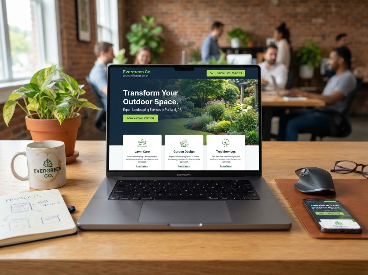 Local business website design - fast, mobile-first, SEO-ready website with click-to-call